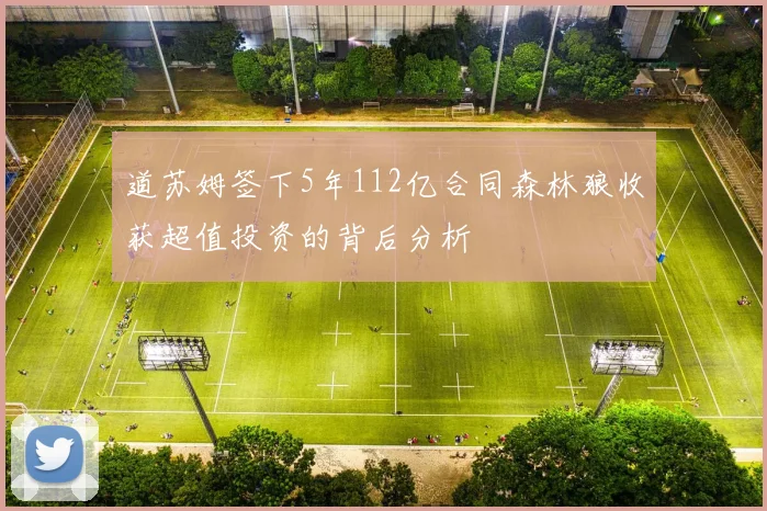 道苏姆签下5年112亿合同森林狼收获超值投资的背后分析